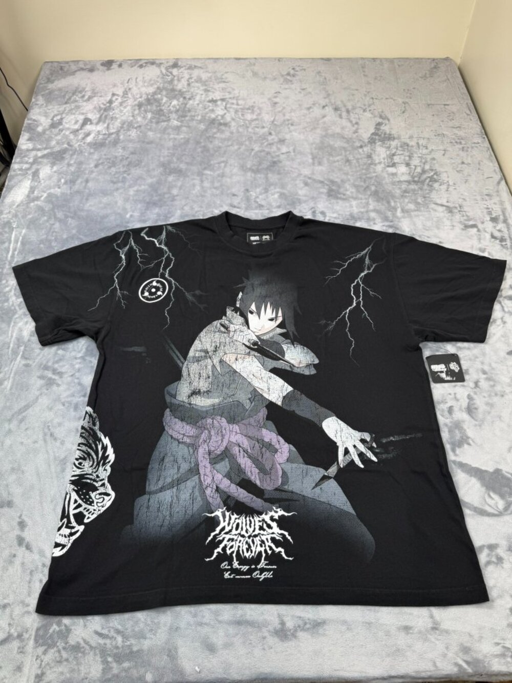 Darc Sport X Naruto Shippuden Uchiha Sasuke Side By Side T-shirt Size XL OS